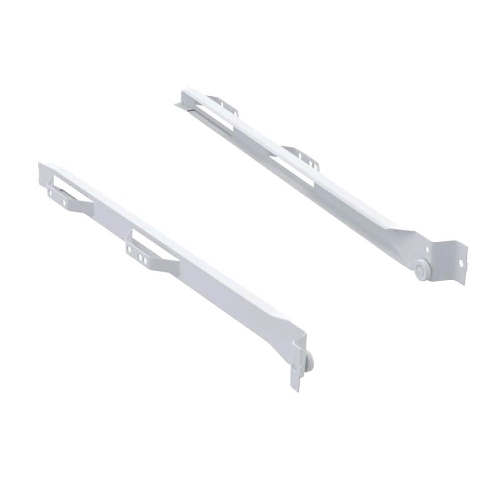 Rollschiene 500/19 -  Rechts & Links - 224/256mm - Weiß