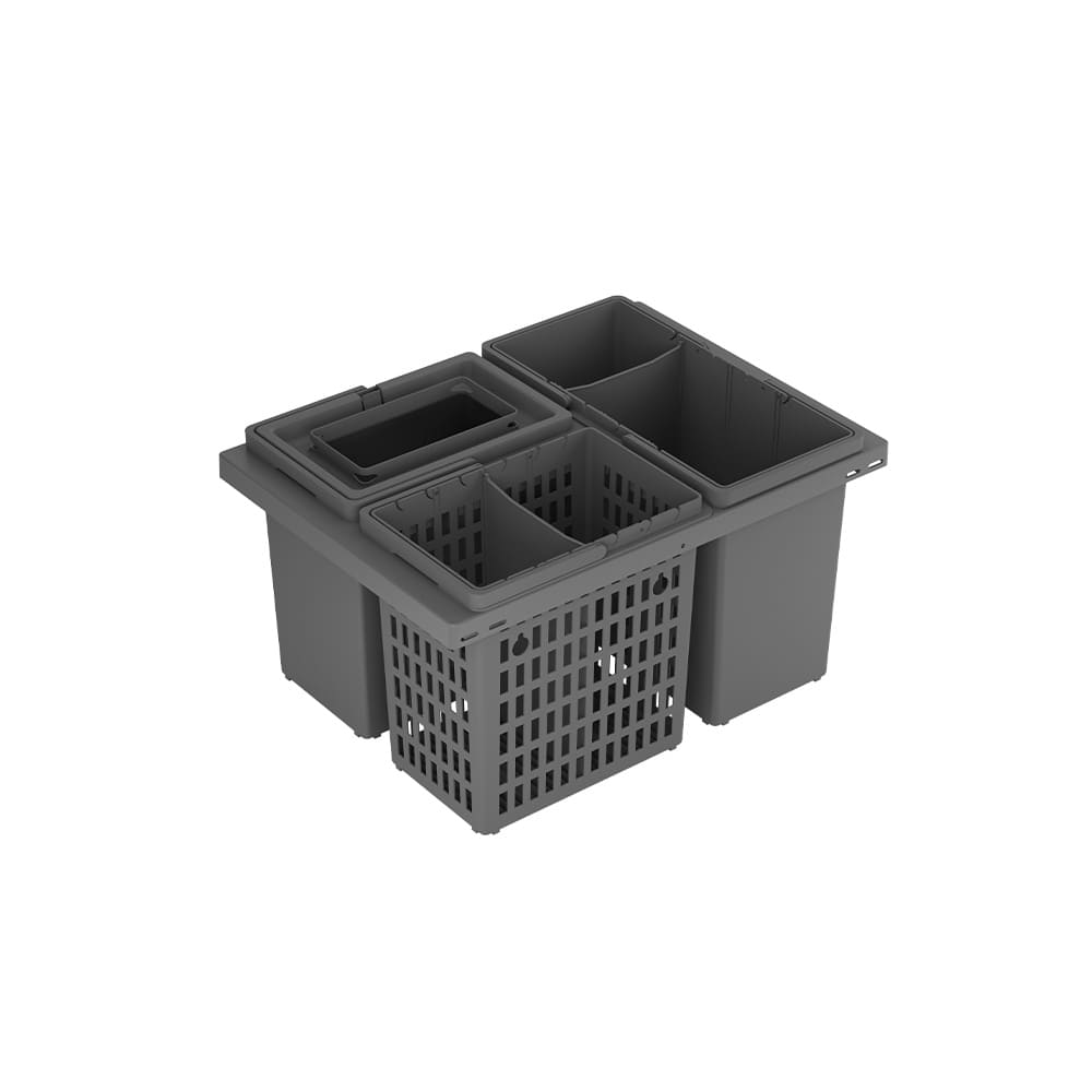 Mülltrennung Cube Basic Eco - Dunkelgrau
