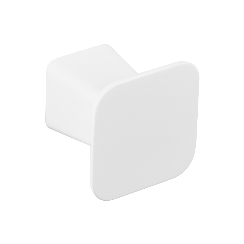 Möbelknopf Prism - 32x32mm - Mattweiß