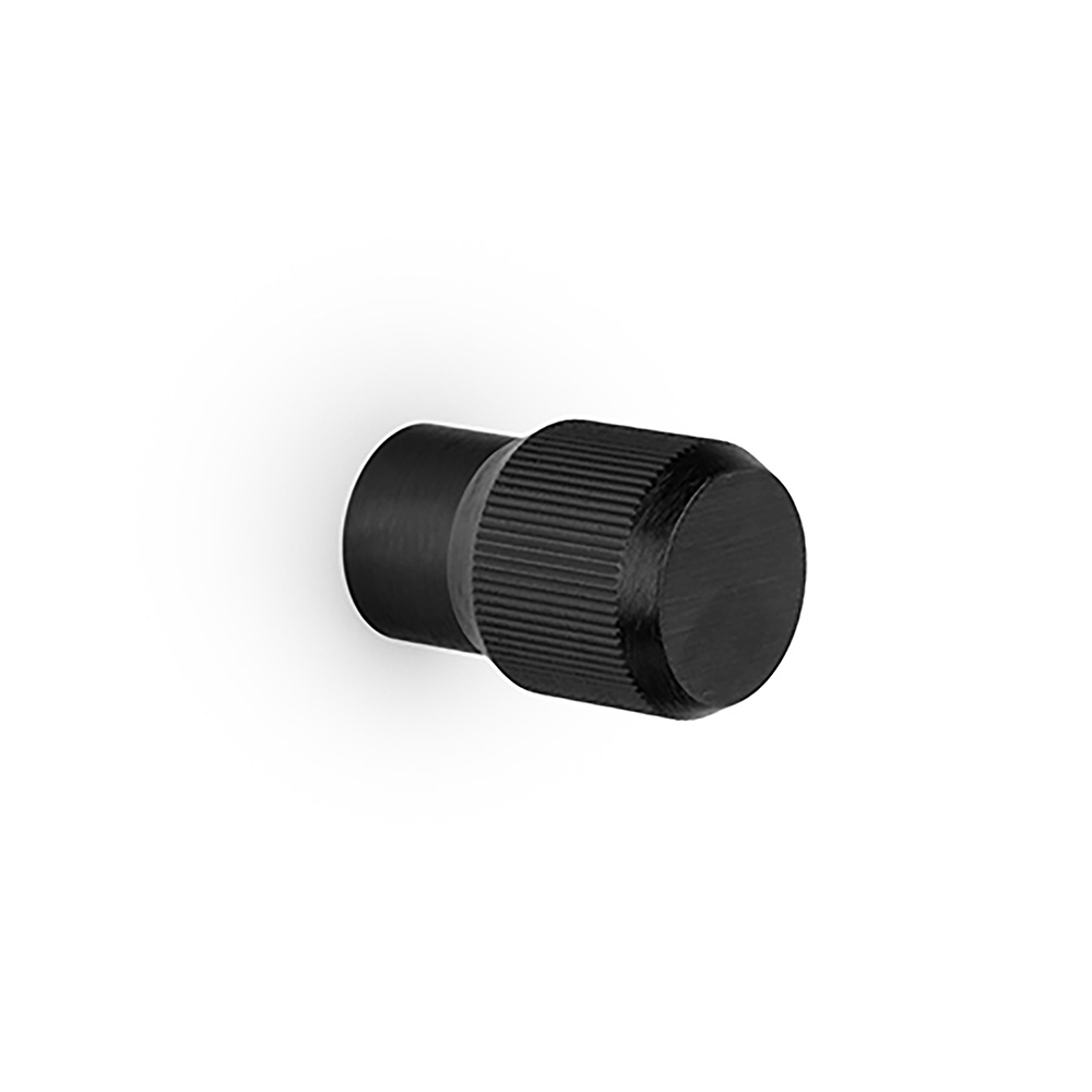 Möbelknopf Brooklyn Ø20mm - Gebürstetes Schwarz