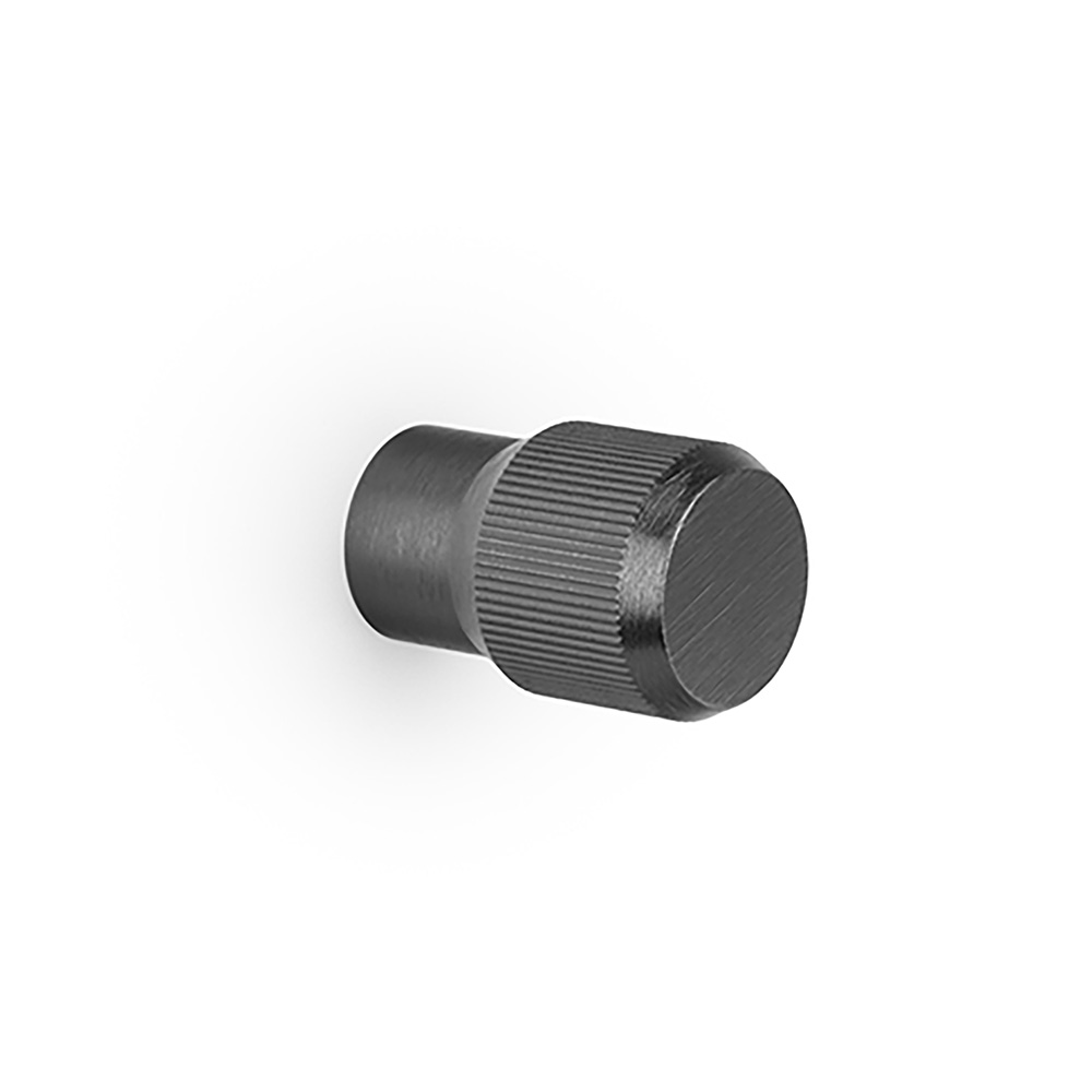 Möbelknopf Brooklyn Ø20mm - Gebürstetes Titan-Schwarz