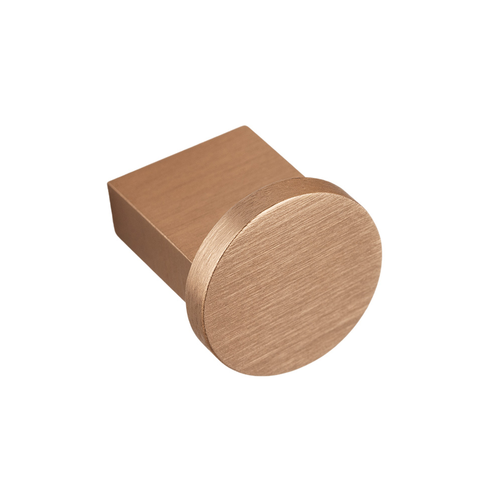Möbelknopf Nexx Ø25mm - Dunkel Gebürstetes Messing