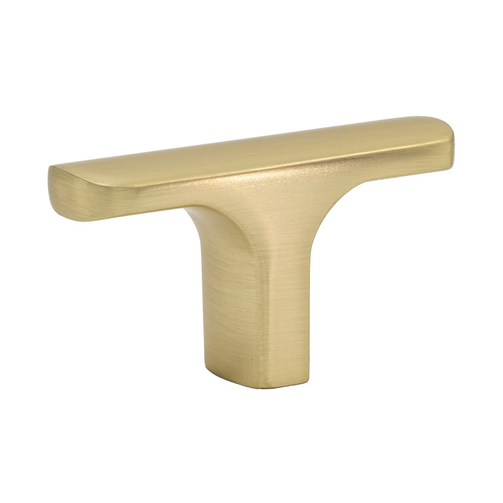 Möbelknopf T Ethel - Gebürstetes Messing
