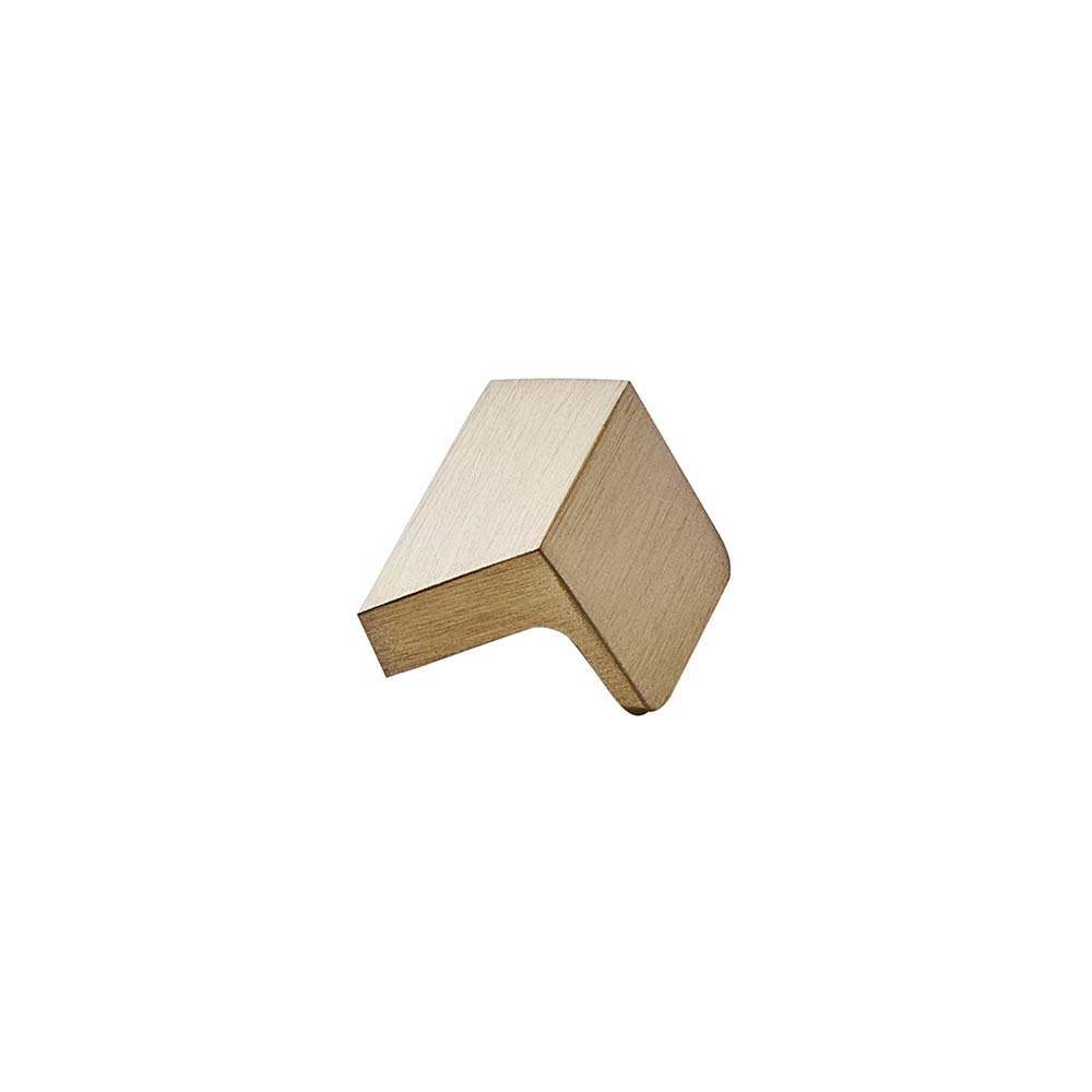 Möbelknopf Envelope - 32mm - Gebürstetes Messing
