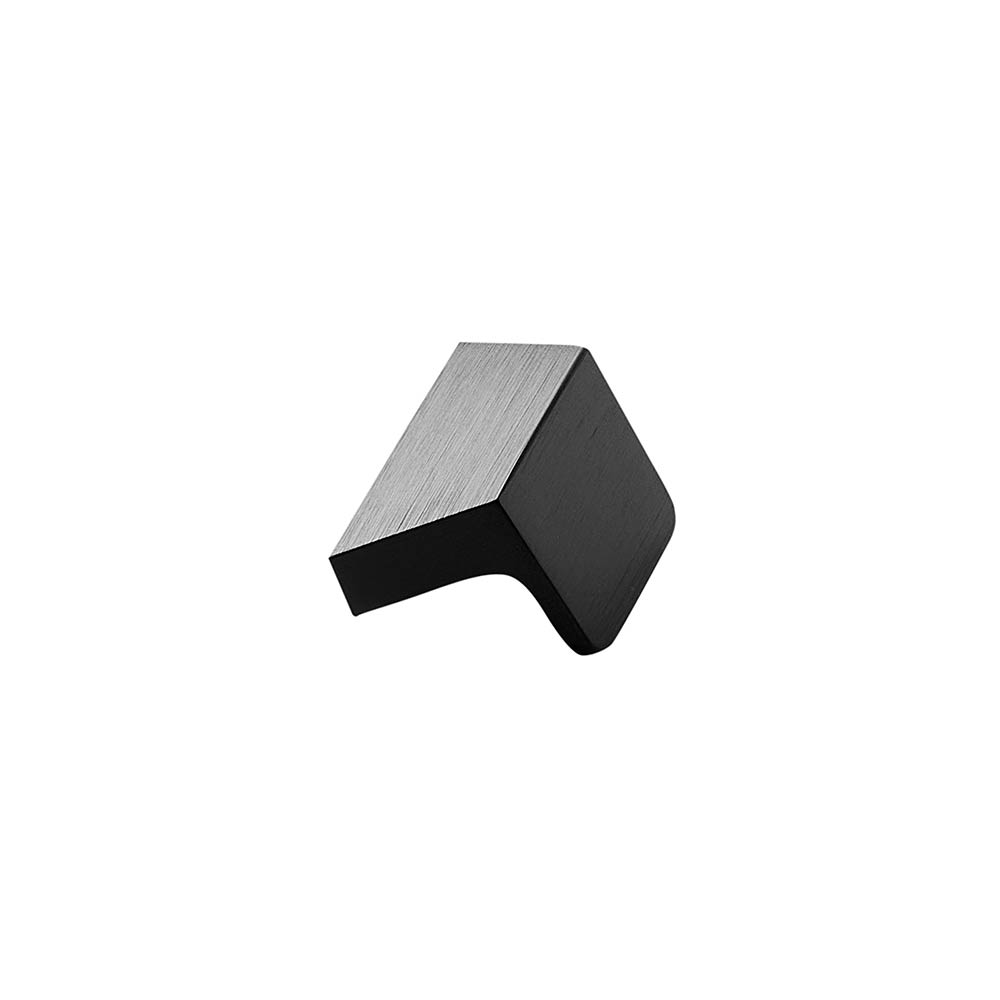 Möbelknopf Envelope - 32mm - Gebürstetes Schwarz