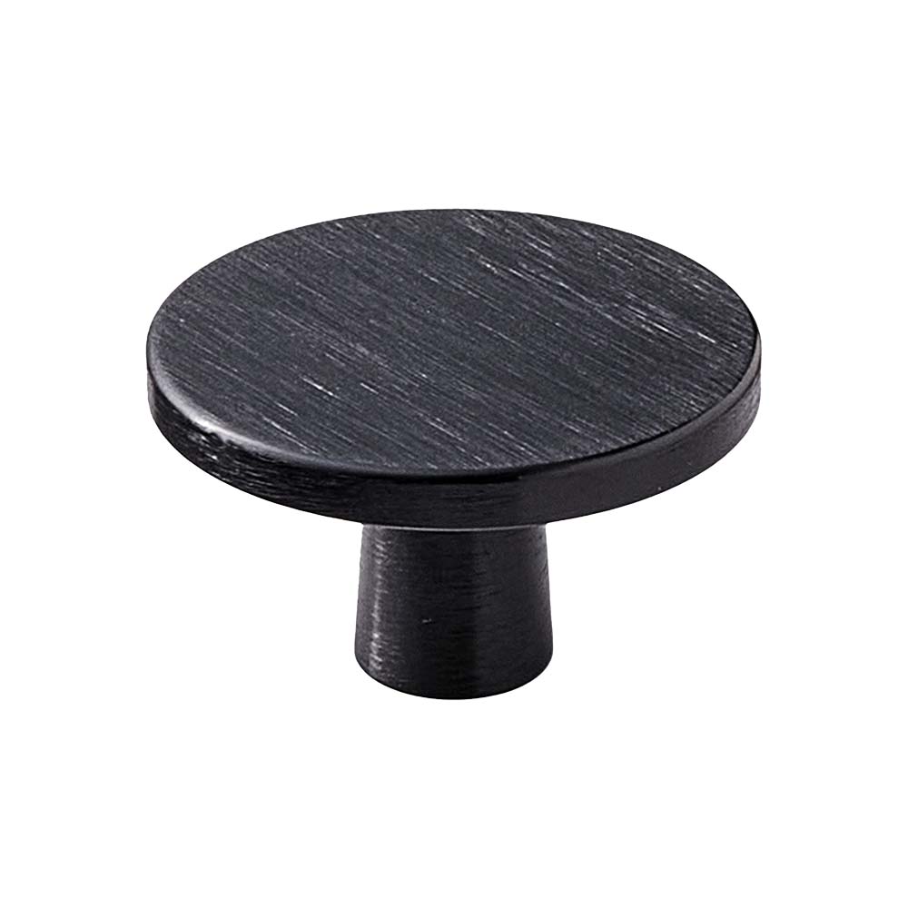 Möbelknopf Plato - Gebürstetes Schwarz