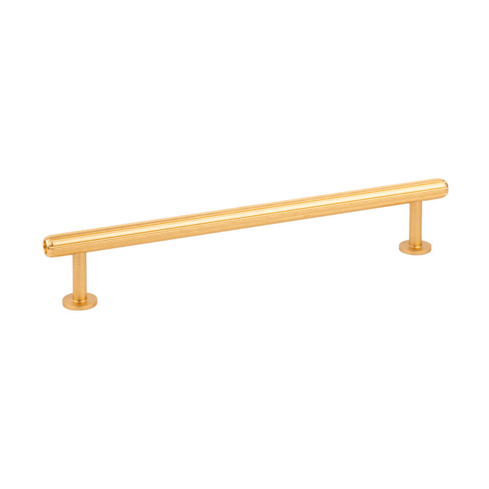 Möbelgriff Rille Mini - Gebürstetes Messing