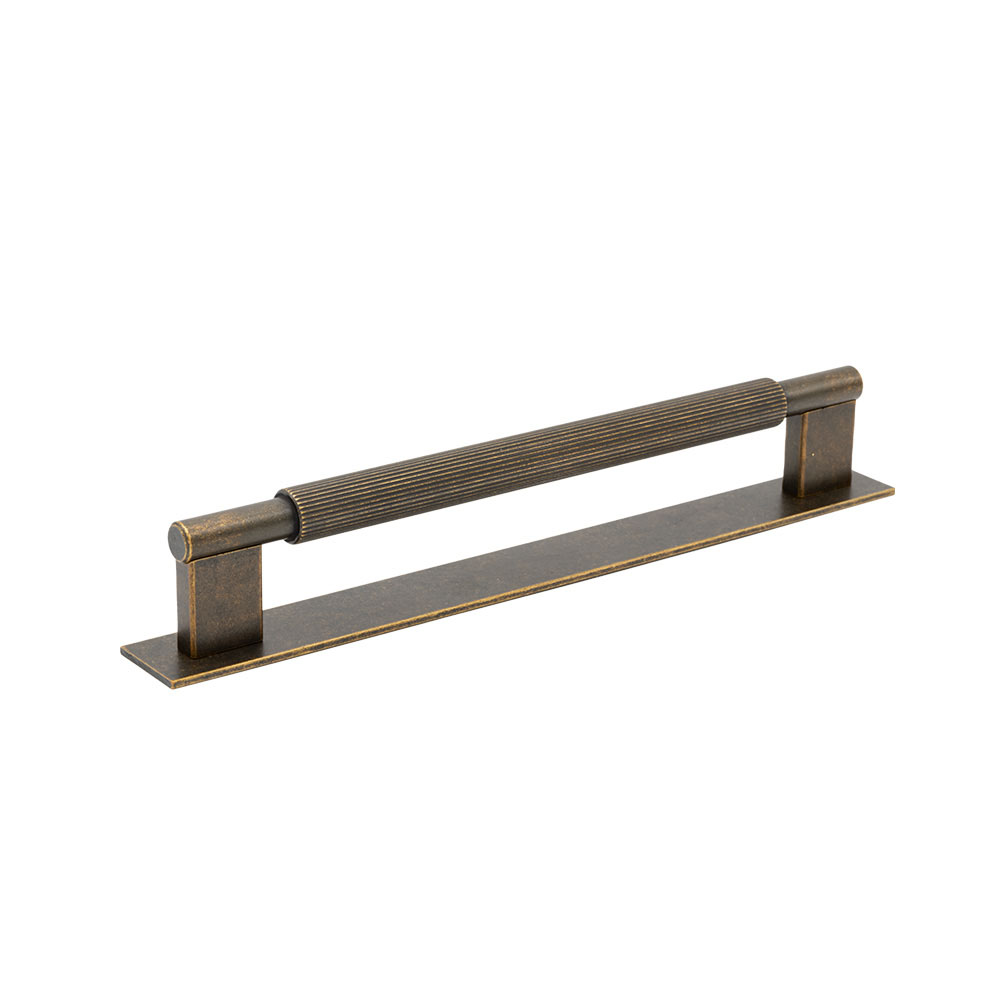 Möbelgriff Arpa/Rosette - 192mm - Antik-Messing