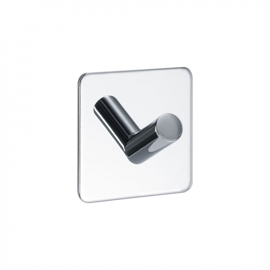 Klebehaken Base 200 1-Haken - Chrom