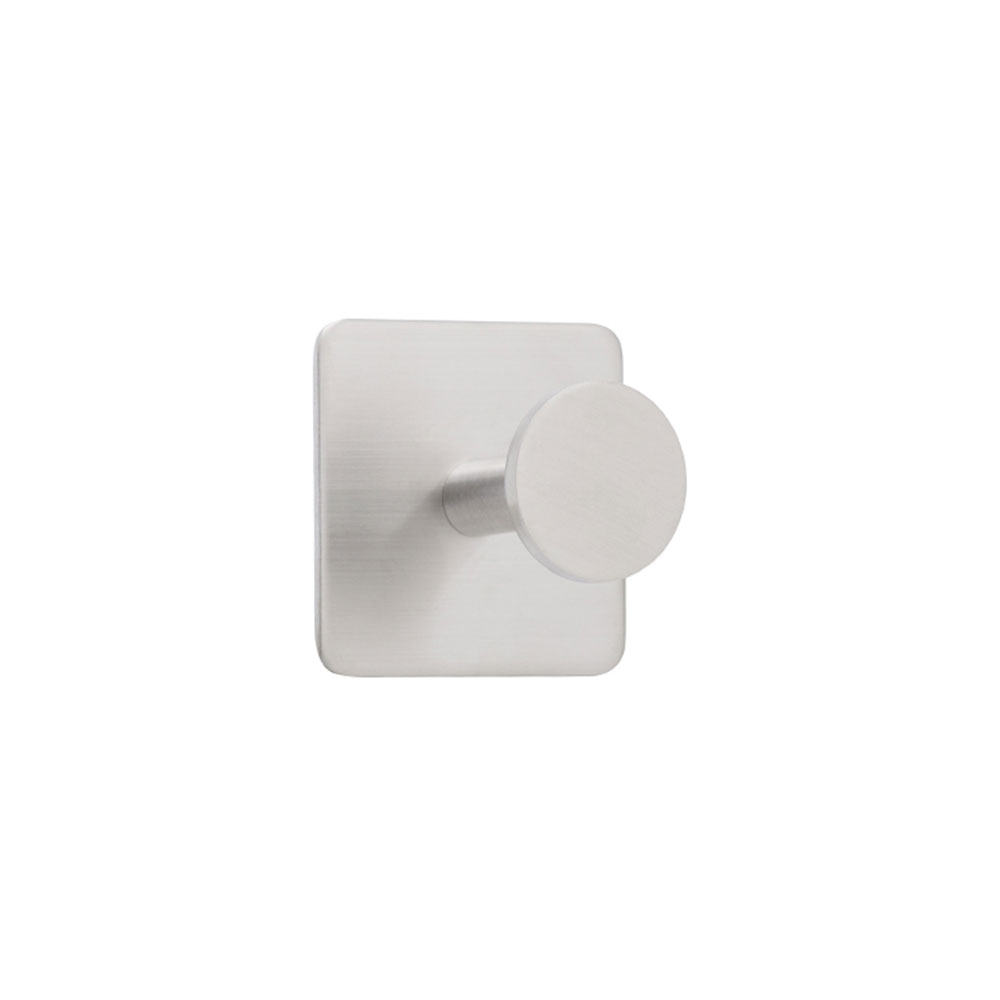 Klebehaken Base 210 1-Haken - Gebürsteter Edelstahl