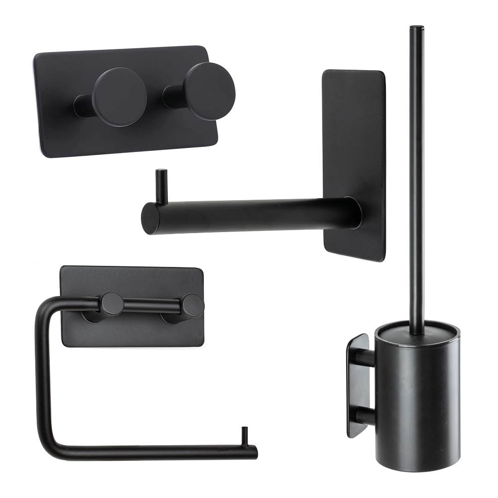 Badezimmer Set Base 210 - Mattschwarz