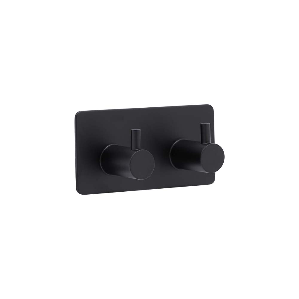 Klebehaken Base 220 2-Haken - Mattschwarz