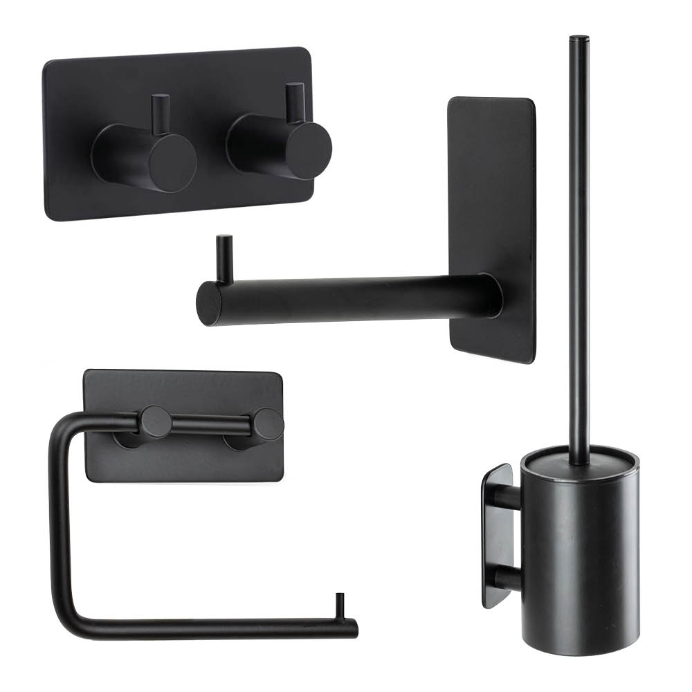 Badezimmer Set Base 220 - Mattschwarz