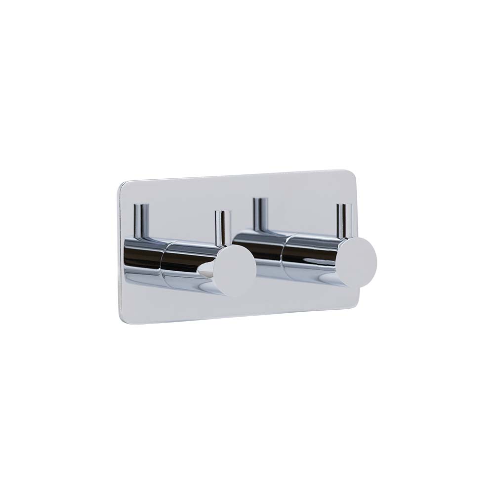 Klebehaken Base 220 2-Haken - Chrom