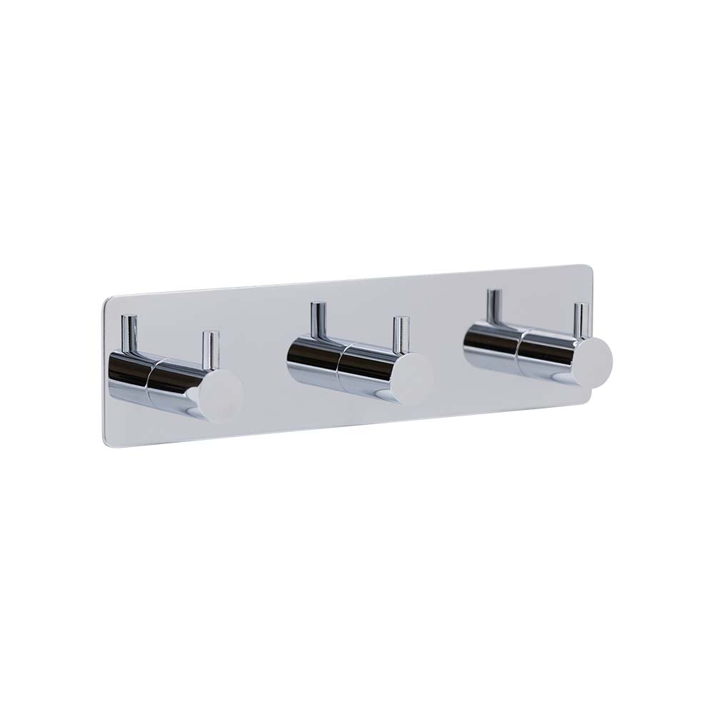 Klebehaken Base 220 3-Haken - Chrom