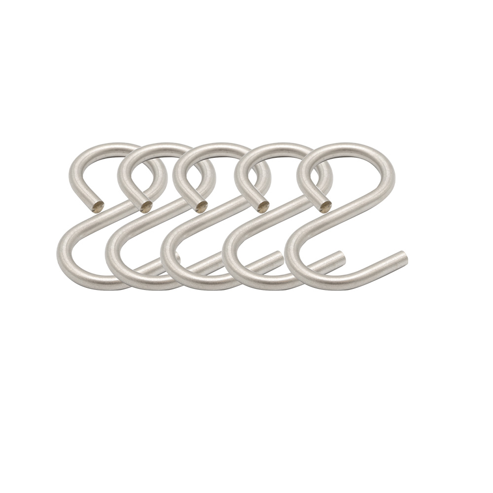 Haken Aveny - 5er-Set - Gebürsteter Edelstahl