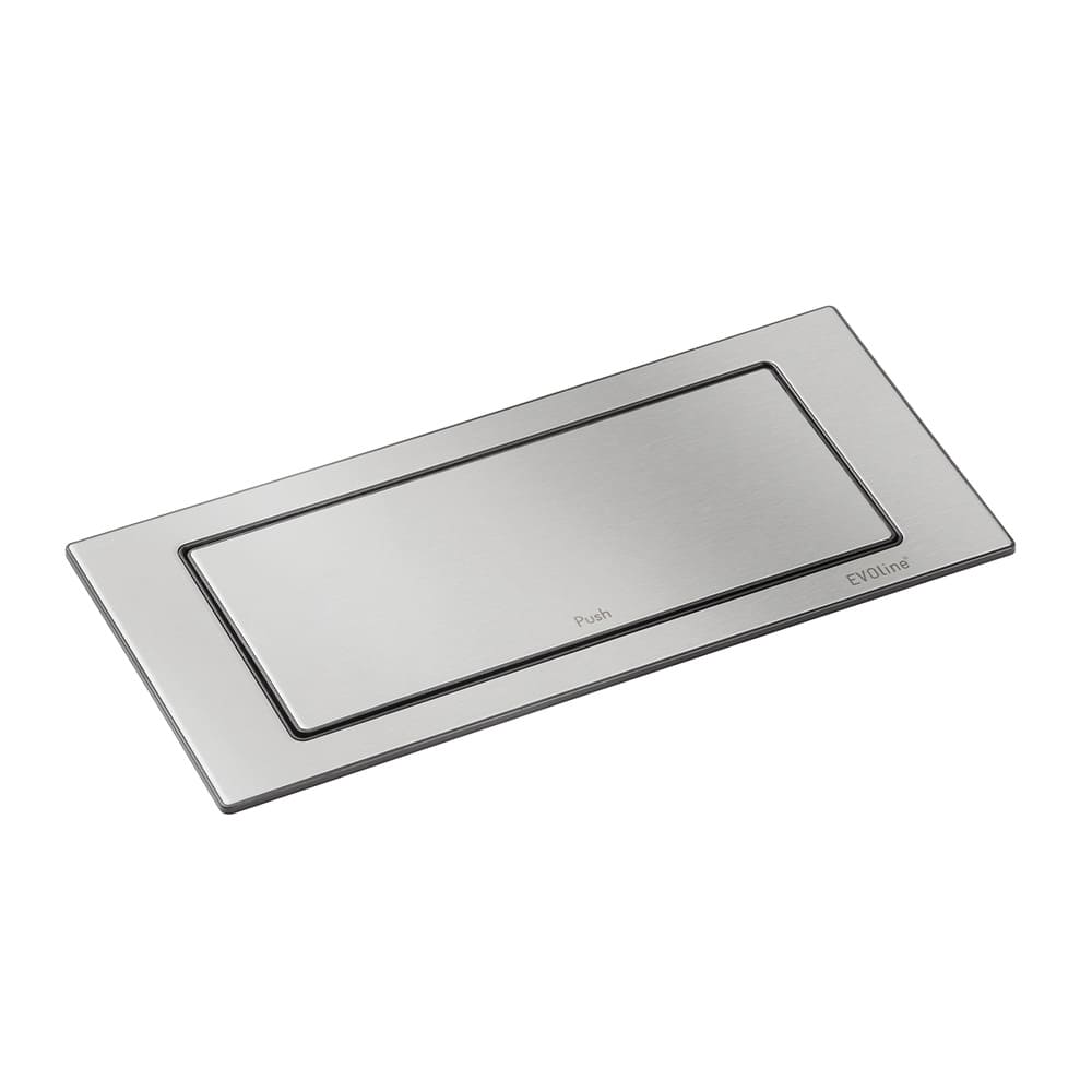 Steckdose Backflip 2 & 1 USB-C - Edelstahl-Optik