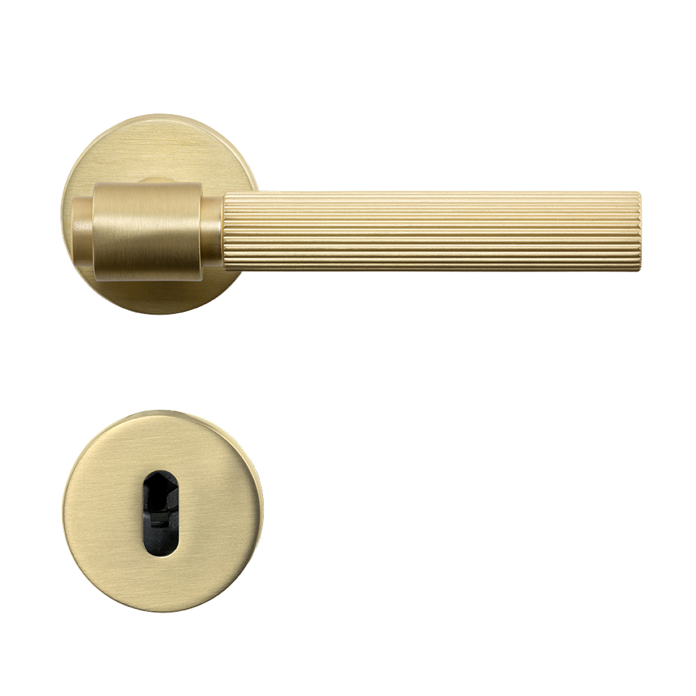 Türgriff Helix 200 Stripe - Messing