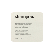Klebeetikett Premium – Shampoo - Beige