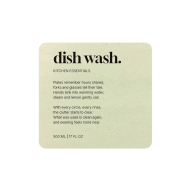 Klebeetikett Premium – Dish Wash - Beige