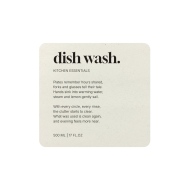 Klebeetikett Premium – Dish Wash - Beige