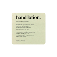 Klebeetikett Premium – Hand Lotion - Beige
