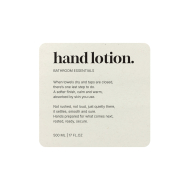 Klebeetikett Premium – Hand Lotion - Beige