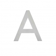 Hausbuchstabe Home - Edelstahl