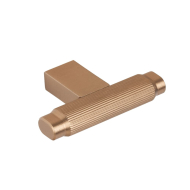 Möbelknopf T Brooklyn - Gebürstetes Messing