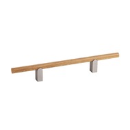 Möbelgriff Kumo Wood - Eiche/Edelstahl-Optik