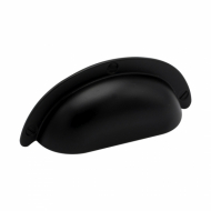 Muschelgriff 3922 - 64mm - Antik-Schwarz