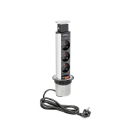 Versenkbare Steckdosen 60mm 230V - Silber