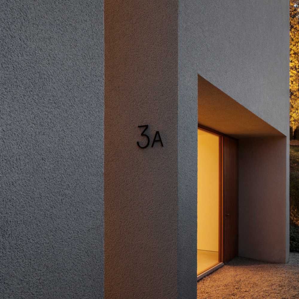 Hausbuchstabe Contemporary - D - Schwarz