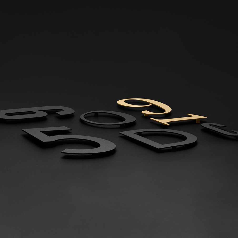 Hausbuchstabe Home - Schwarz