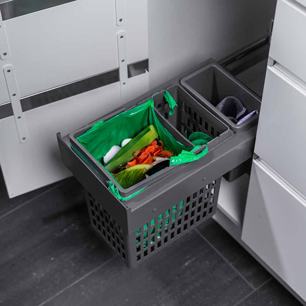 Mülltrennung - Select Side Eco - Dunkelgrau