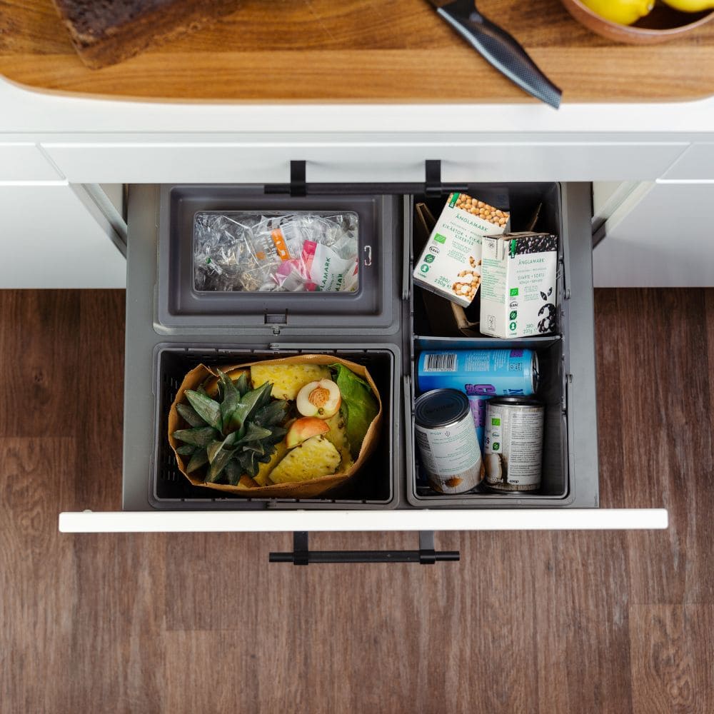 Mülltrennung Cube Basic Eco - Dunkelgrau