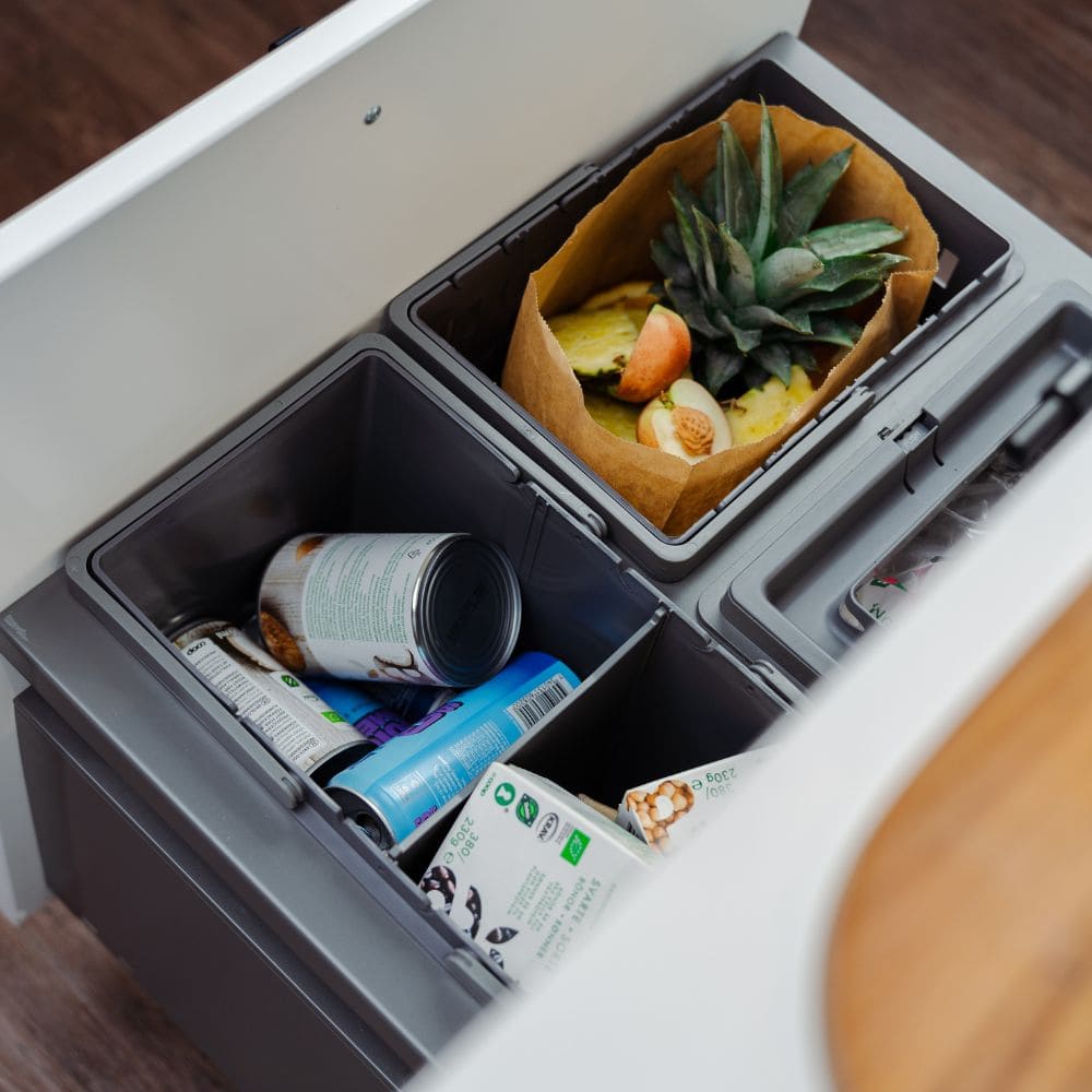 Mülltrennung Cube Basic Eco - Dunkelgrau