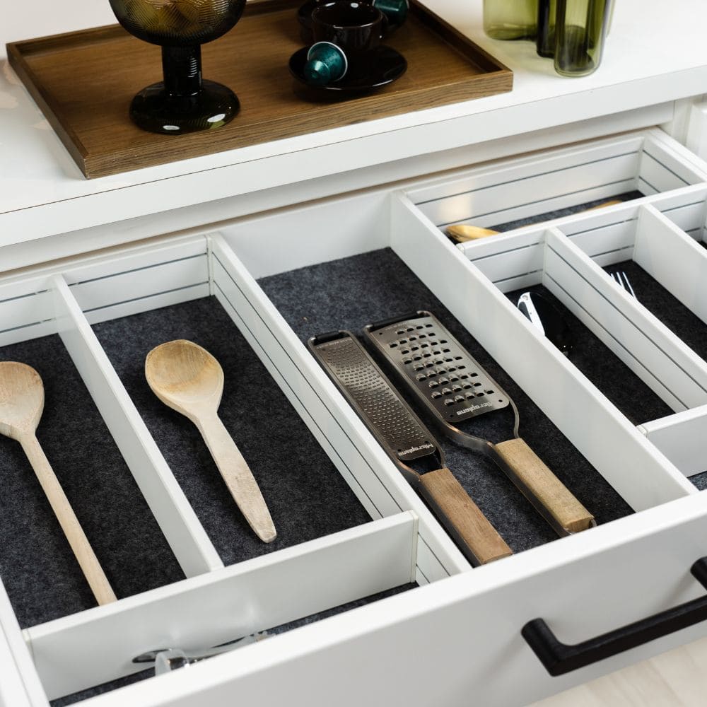 Schubladeneinsatz Flex Basic Utensilienbox - Dunkelgrau