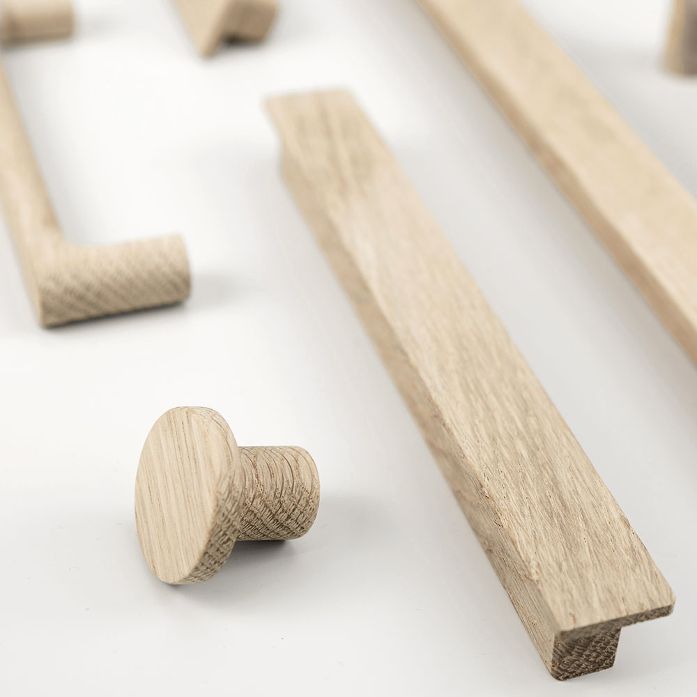 Möbelknopf Circum - 33mm - Unbehandelte Eiche