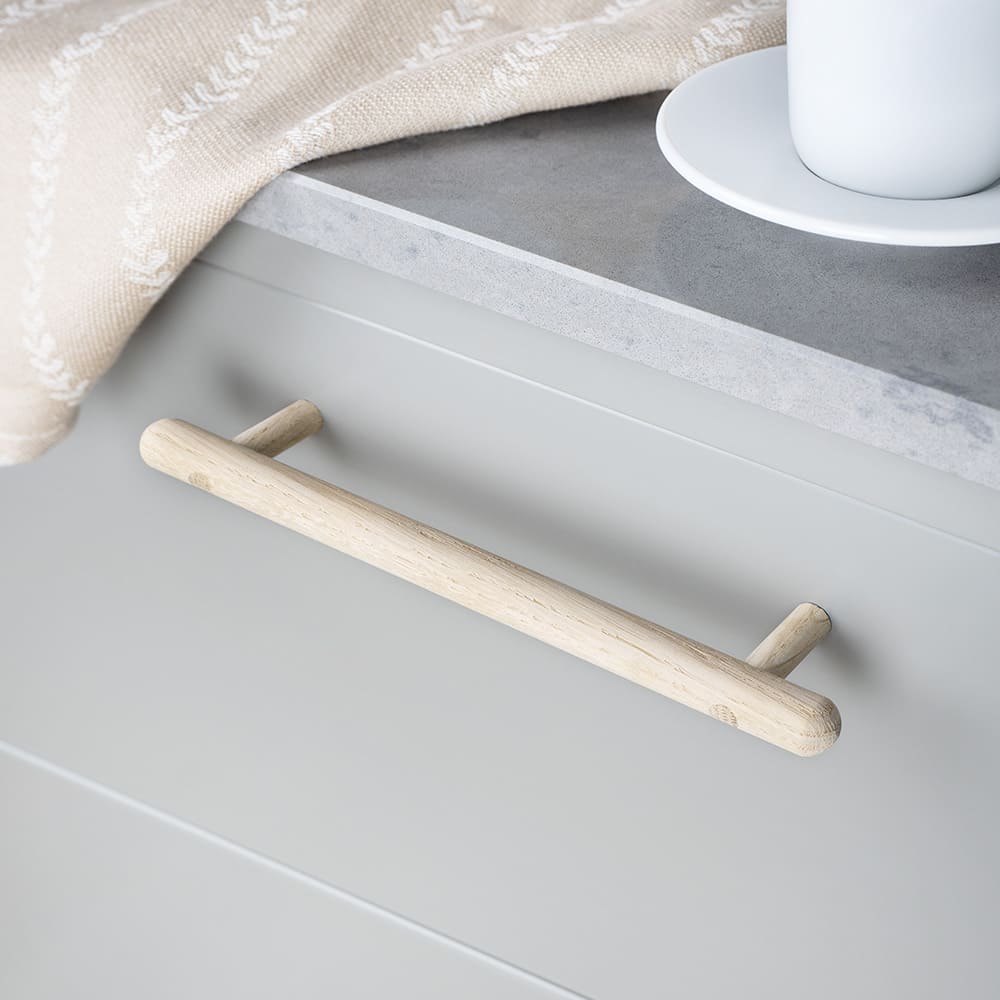 Möbelgriff Lunden - 160mm - Unbehandelte Eiche