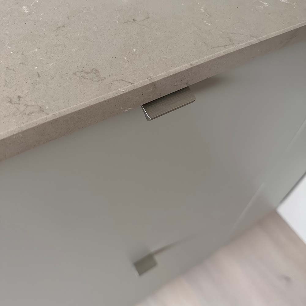 Kantengriff Edge Straight - Edelstahl-Optik