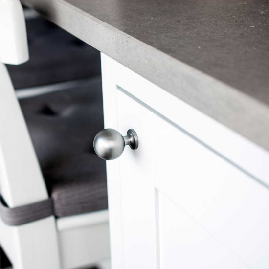 Möbelknopf Lily - Edelstahl-Optik