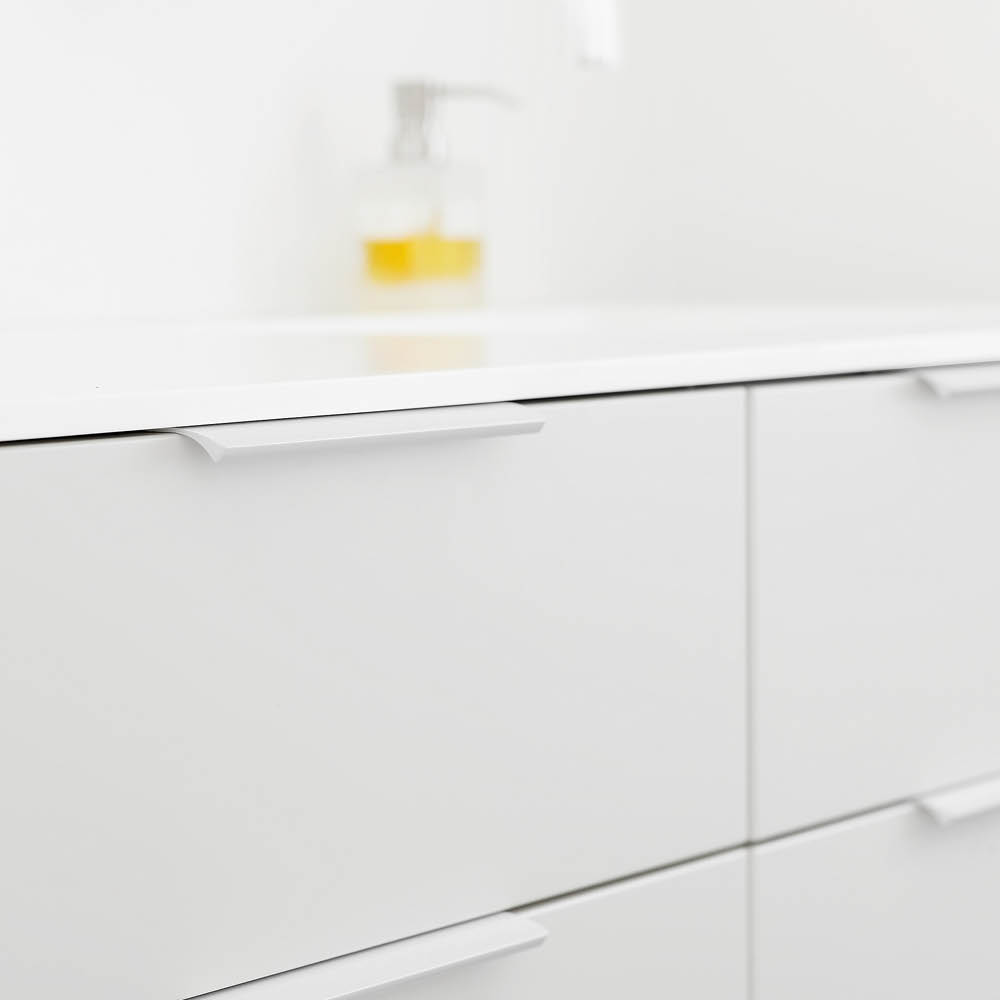 Kantengriff Edge Straight - 350mm - Weiß lackiert