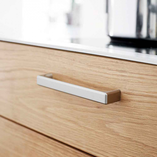 Möbelgriff Fold - 160mm - Edelstahl-Optik