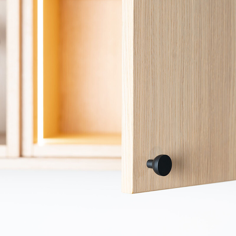 Möbelknopf Copenhagen - 25mm - Mattschwarz