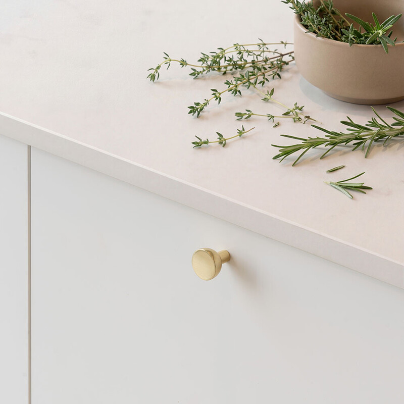 Möbelknopf Copenhagen - 25mm - Poliertes Messing