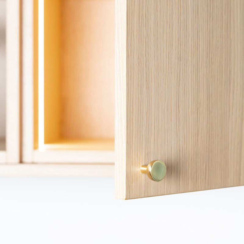 Möbelknopf Copenhagen - 25mm - Poliertes Messing