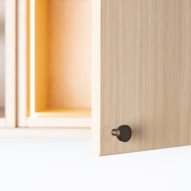 Möbelknopf Copenhagen - 25mm - Brünierte Messing