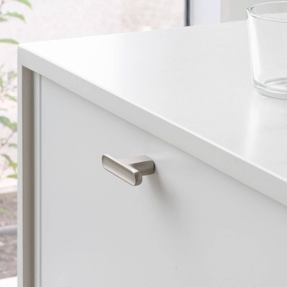 Griffknauf T-Form T Vibe Soft - Edelstahl-Optik