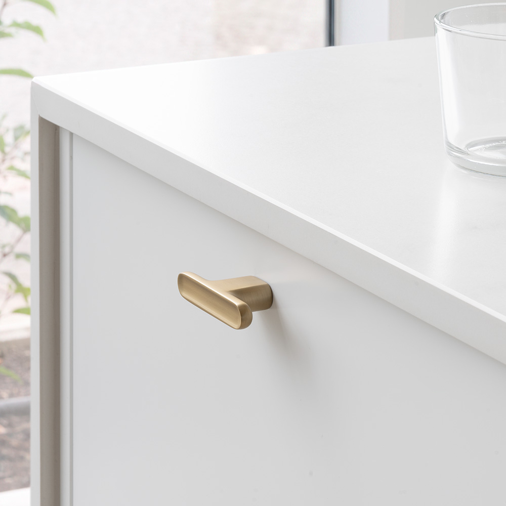 Griffknauf T-Form T Vibe Soft - Gebürstetes Gold